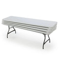 2026 NewLifetime 4-Pack Commercial Stackable Folding Table 8 Feet - White (80344)