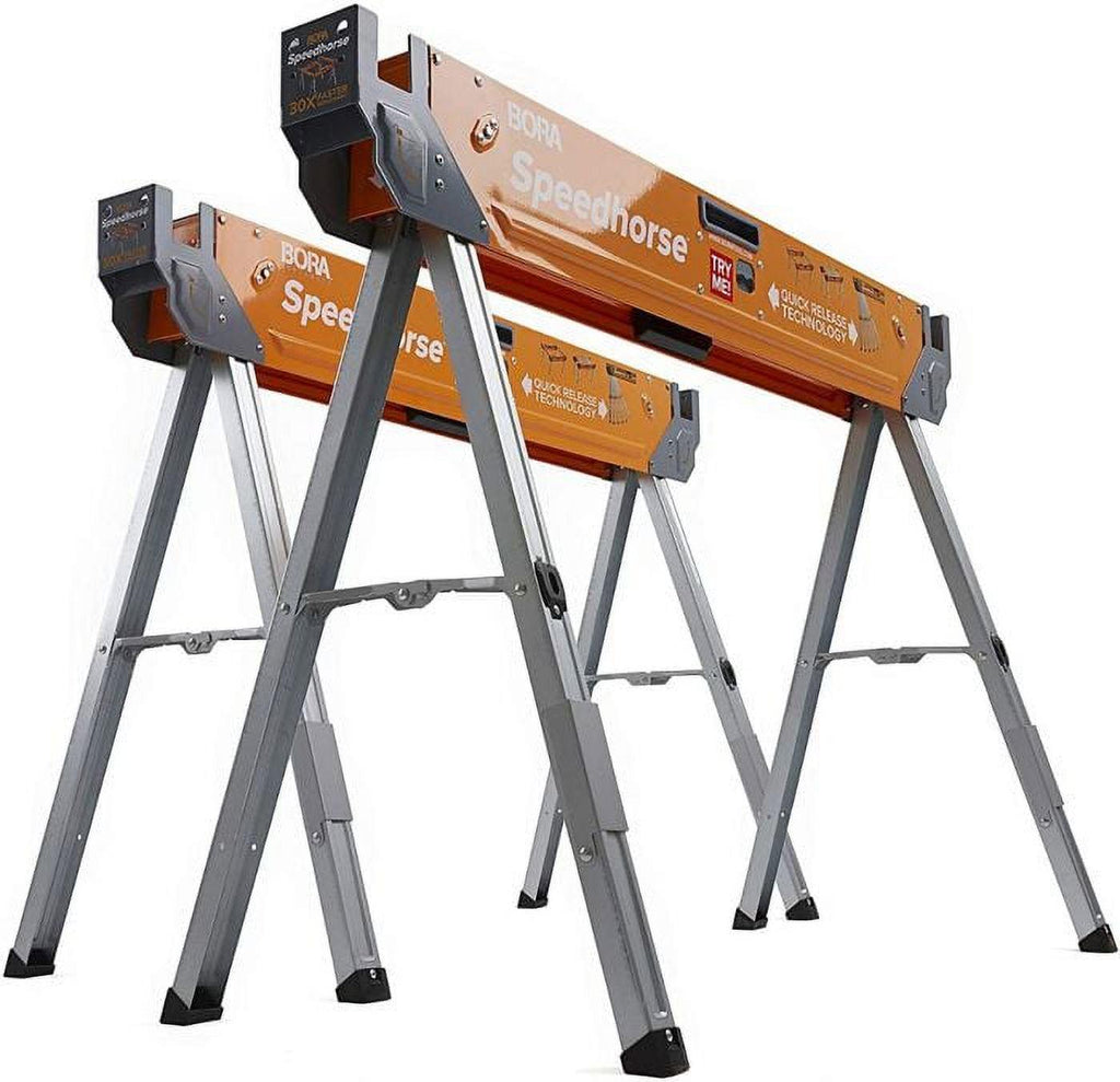 2026 New30 in. H Steel Speedhorse Sawhorse with Auto Release Legs (2-Pack)