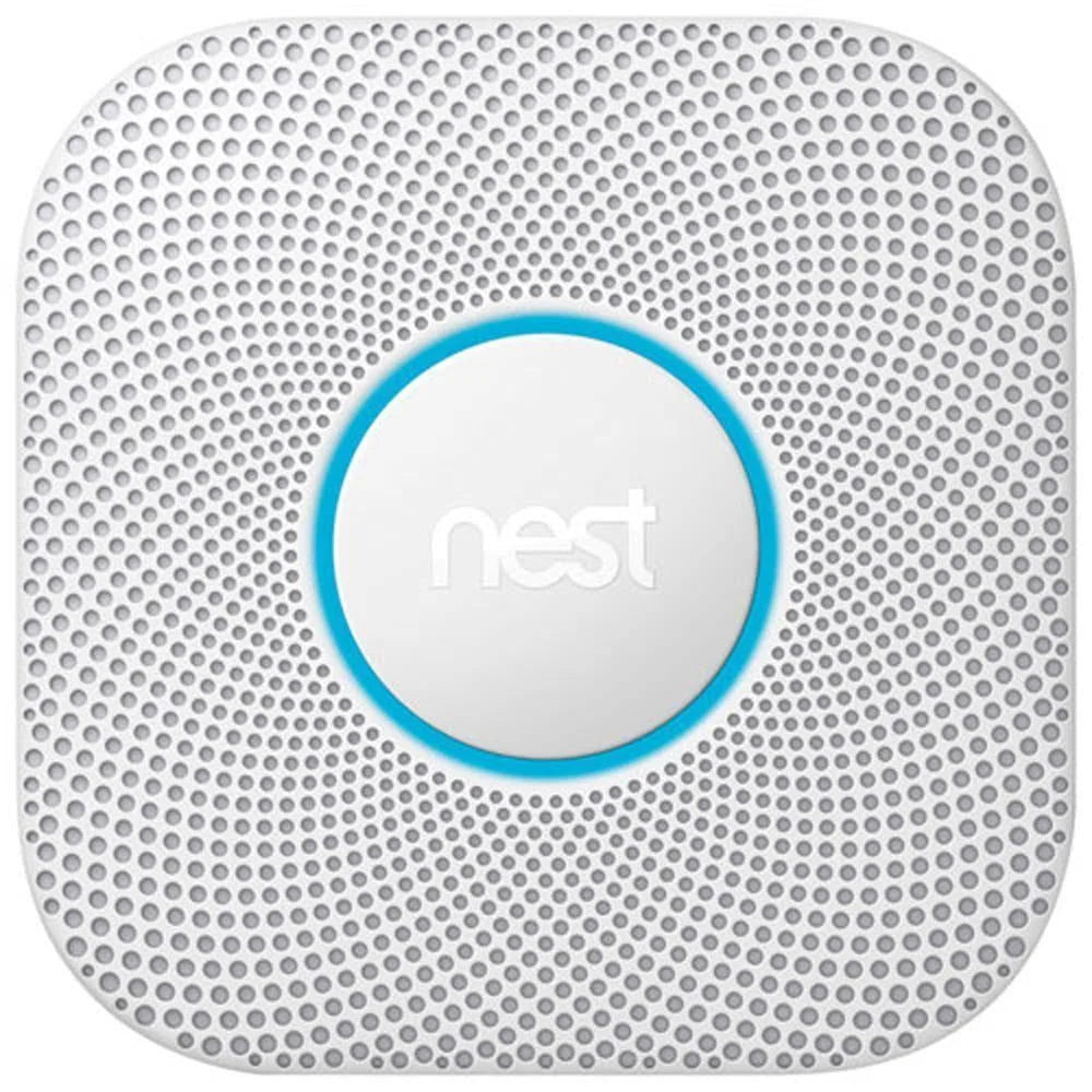 2026 NewGoogle Nest Protect 2nd generation smoke and carbon monoxide detector with cable, voice alerts and smartphone notifications