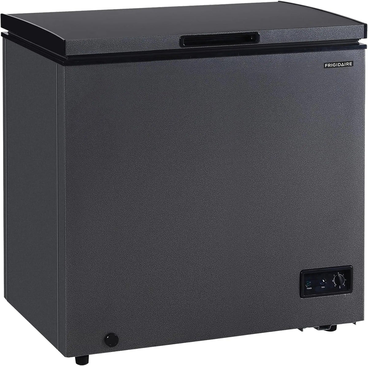 2026 NewFrigidaire chest freezer (7 cubic feet), granita finish, adjustable thermostat, easy defrost function, removable basket