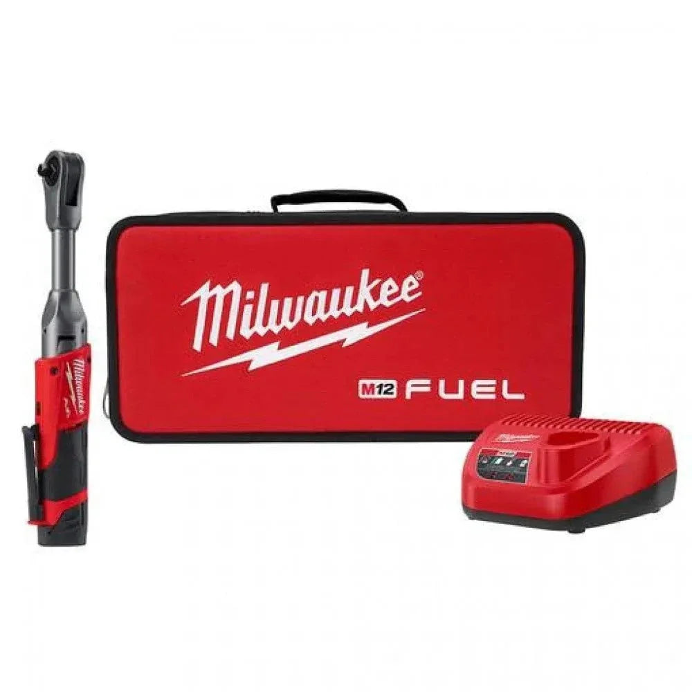 2026 NewMilwaukee 2560-21 M12 FUEL 3/8" ratchet with extended handle and 1 battery set