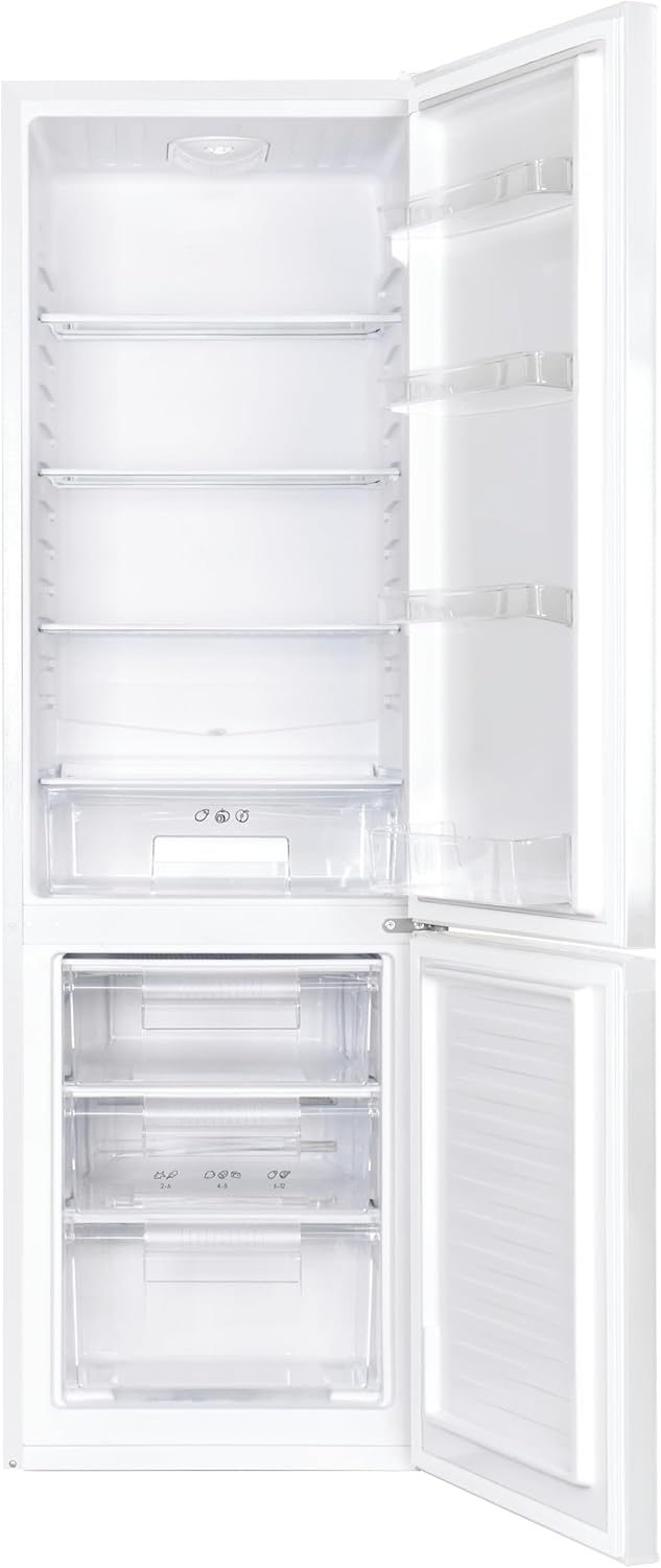 2026 Candy CCG1S 518EW - Frigorífico Combi, Ancho 55cm, Altura 1,80m, 252L, Cajón Verdulero, Control Mecánico de la temperatura, Iluminación LED, Puerta Reversible, 41DB, Blanco
