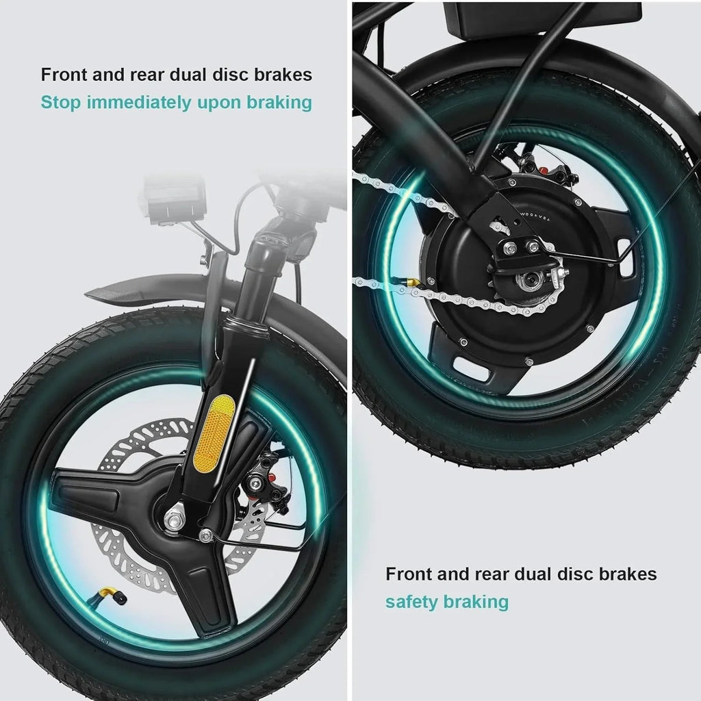 2026 NewElectric bicycle for adults and teenagers, foldable e-bike for commuters and city use, foldable e-bike motor 48V 24MPH