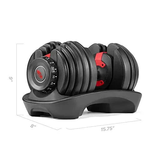 2026 NewBowflex SelectTech 552 Adjustable Dumbbells (pair), 2.3–23.8 kg, space-saving home fitness equipment