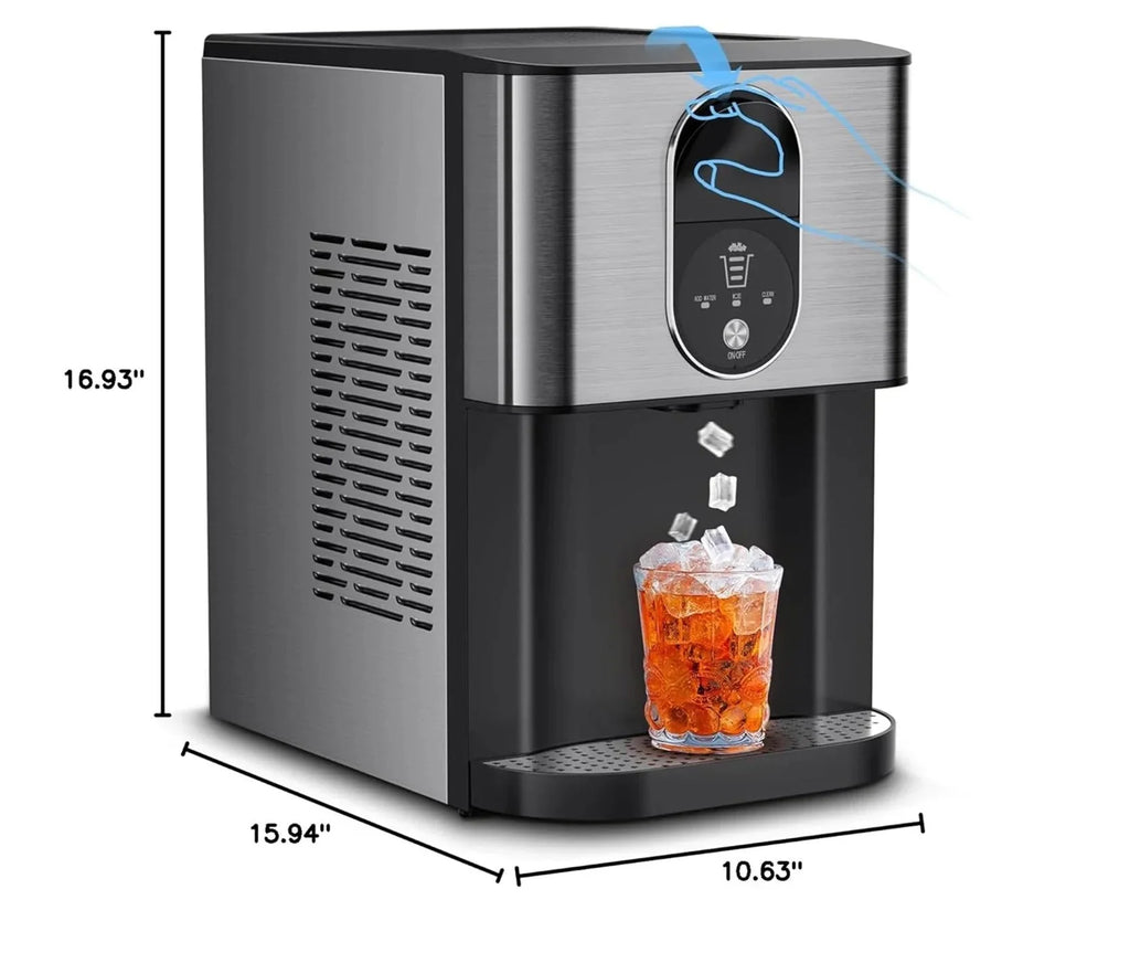 2026 New44lbs/24H Nugget Ice Maker Countertop Dispenser