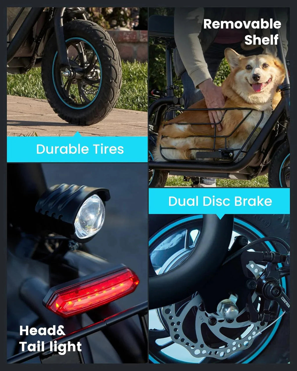 2026 NewElectric scooter for adults with large center basket