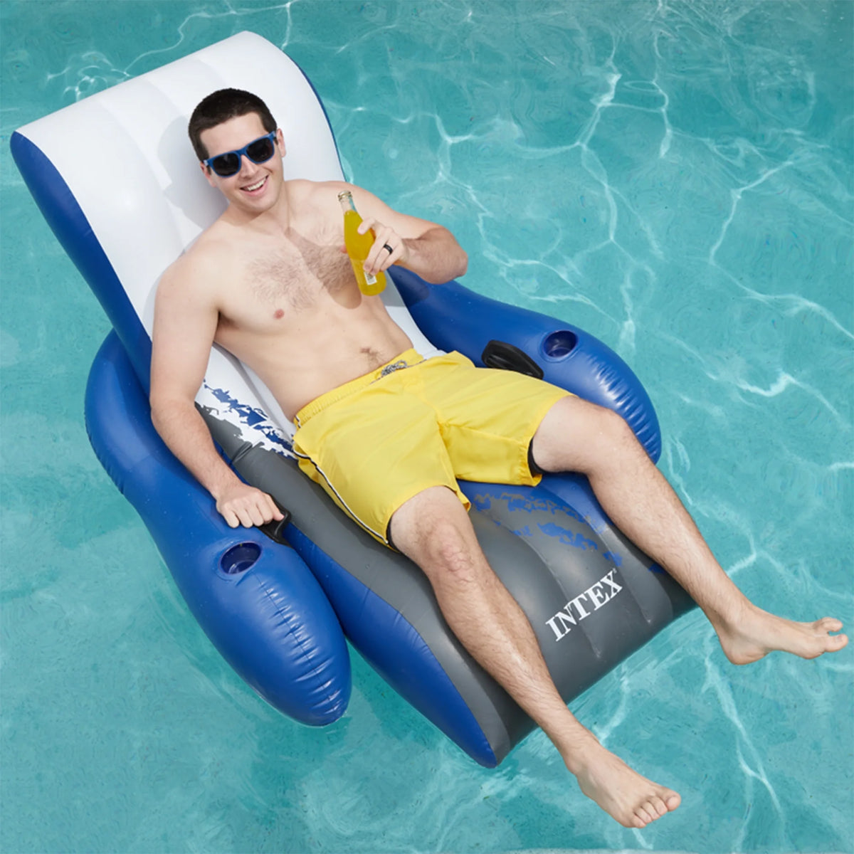 2026 NewINTEX 24ft x 12ft x 52in Ultra XTR Above Ground Pool, Floats (2 Pack), & Inflatable Cooler