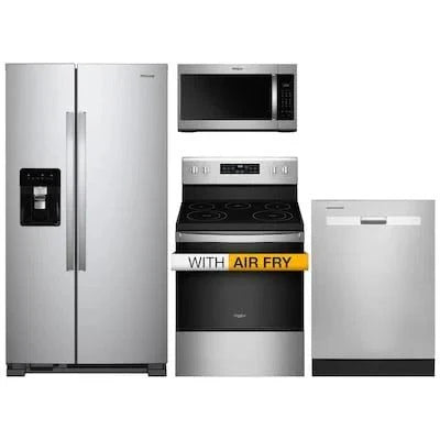 2026 New36-inch wide side-by-side refrigerator – 24 cubic feet stainless steel