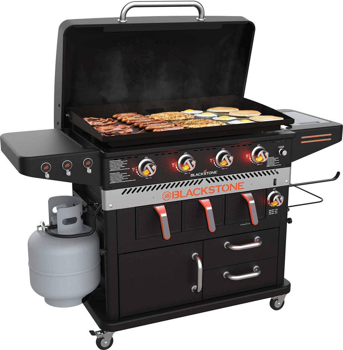 2026 NewBlackstone 4-burner hob and air fryer combination – 36 inch