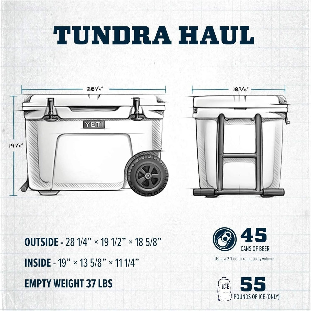 2026 NewYETI Tundra Haul Cooler Box with Wheels, Navy Blue