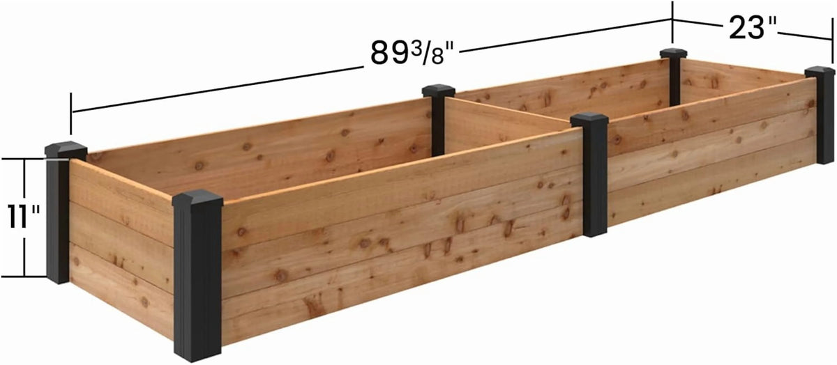 2026 NewOutdoor Essentials Haven 2 ft. x 8 ft. Natural Cedar Raised Garden Bed