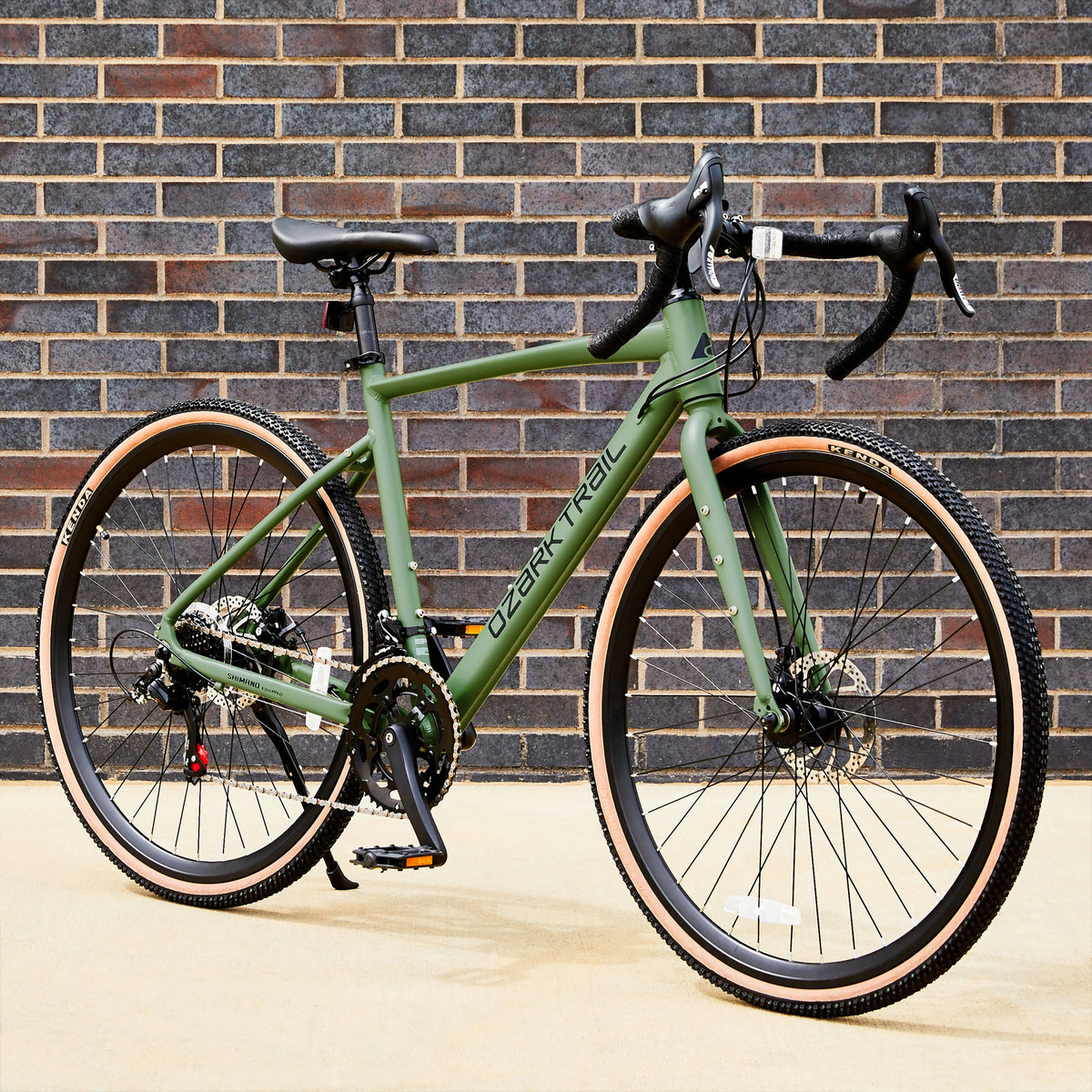 2026 New700c Ozark Trail G.1 Explorer Drop Bar Gravel Bike, Medium Frame, Fits Riders 5'5" - 5'10", Green, Adult