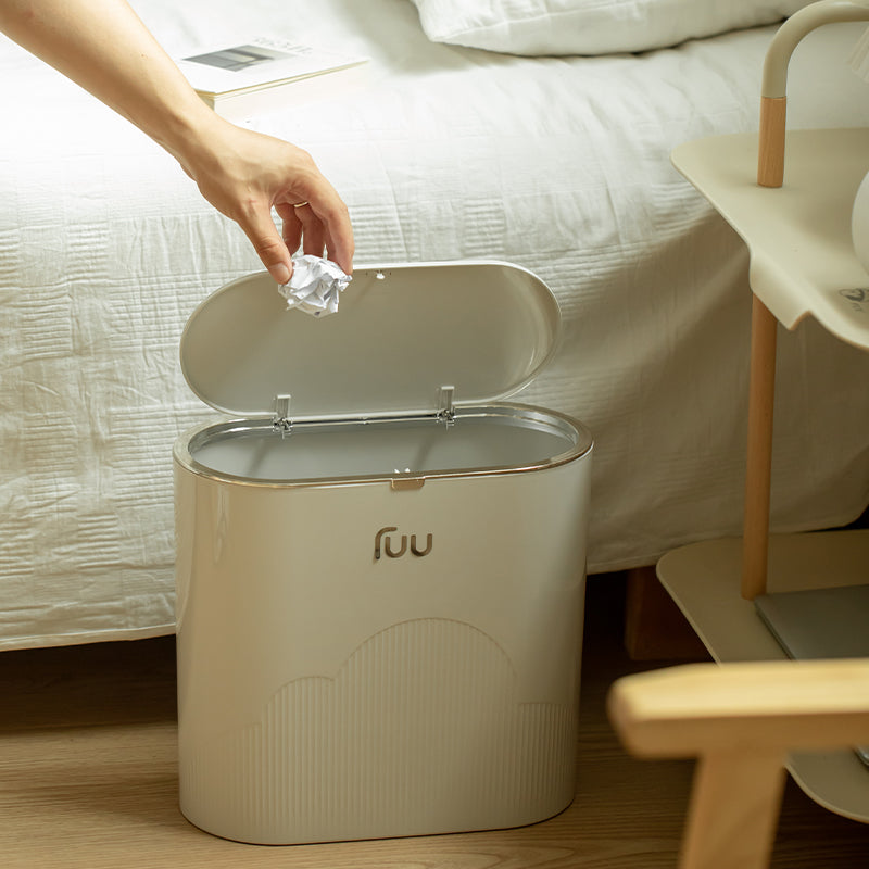 Oval Plastic Trash Can – 12L