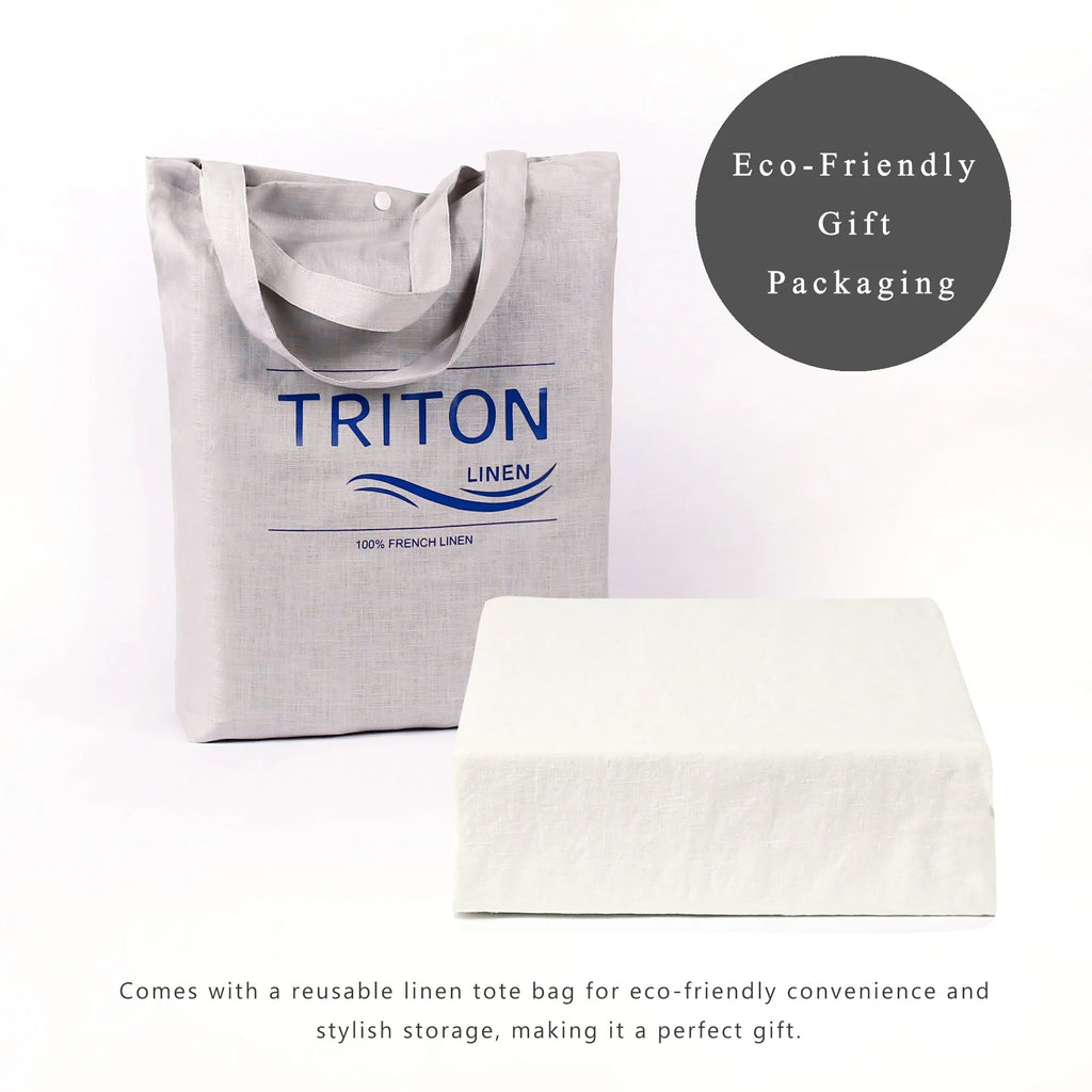2026 New100% Pure Linen Duvet Cover with Button Closure and Corner Ties Soft & Breathable - Natural Full/Queen
