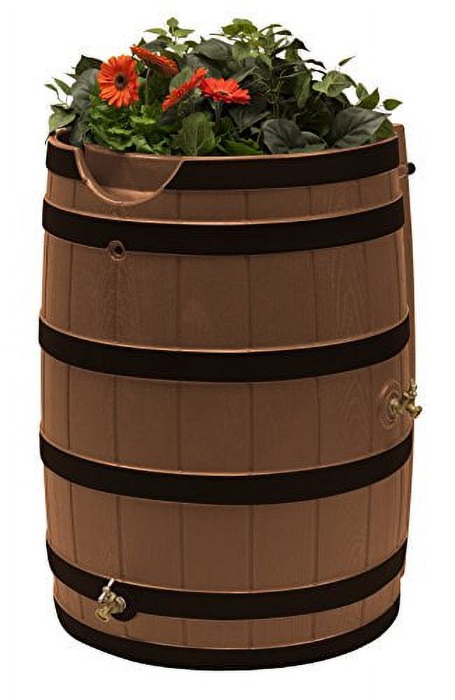 2026 NewGood Ideas Rain Wizard 65 Gallon Rain Barrel with Darkened Ribs - Terra Cotta