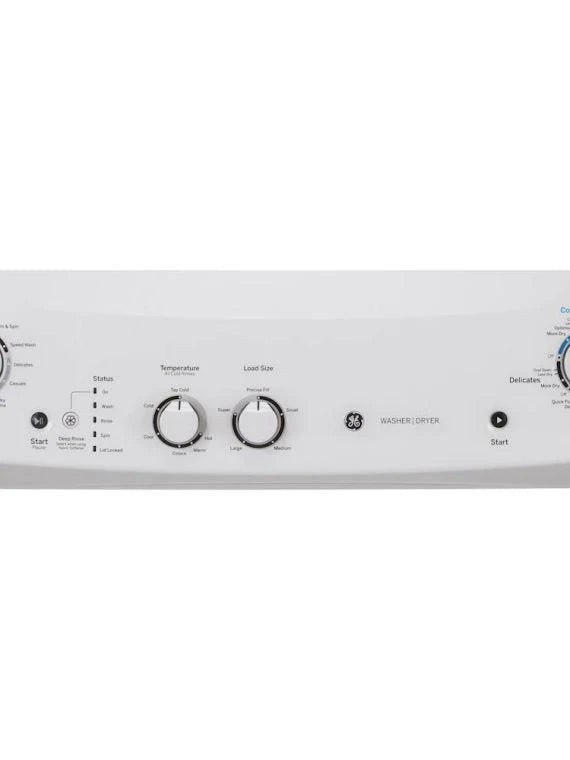 2026 NewLaundry Center 2025 with 3.8 cubic foot (approx. 108 liters) top-loading washing machine and 5.9 cubic foot (approx. 167 liters) electric dryer – White