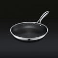 2026 NewHexClad 6-piece hybrid stainless steel cookware set (8 inch, 10 inch, 12 inch) with glass lids, one size, black