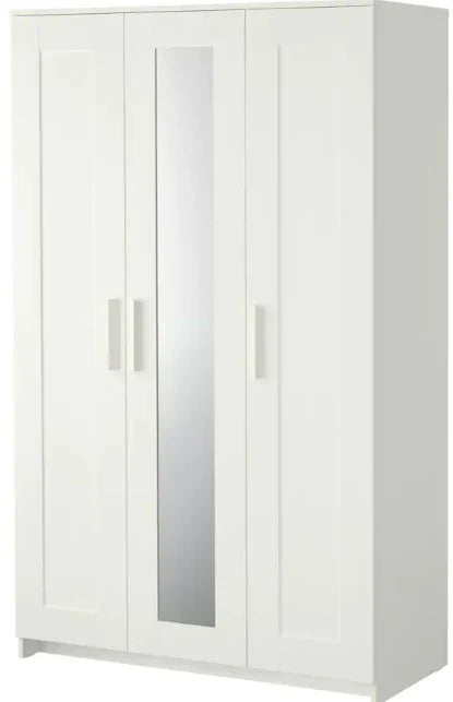 2026 Clóset con 3 puertas BRIMNES, blanco, 117x190 cm