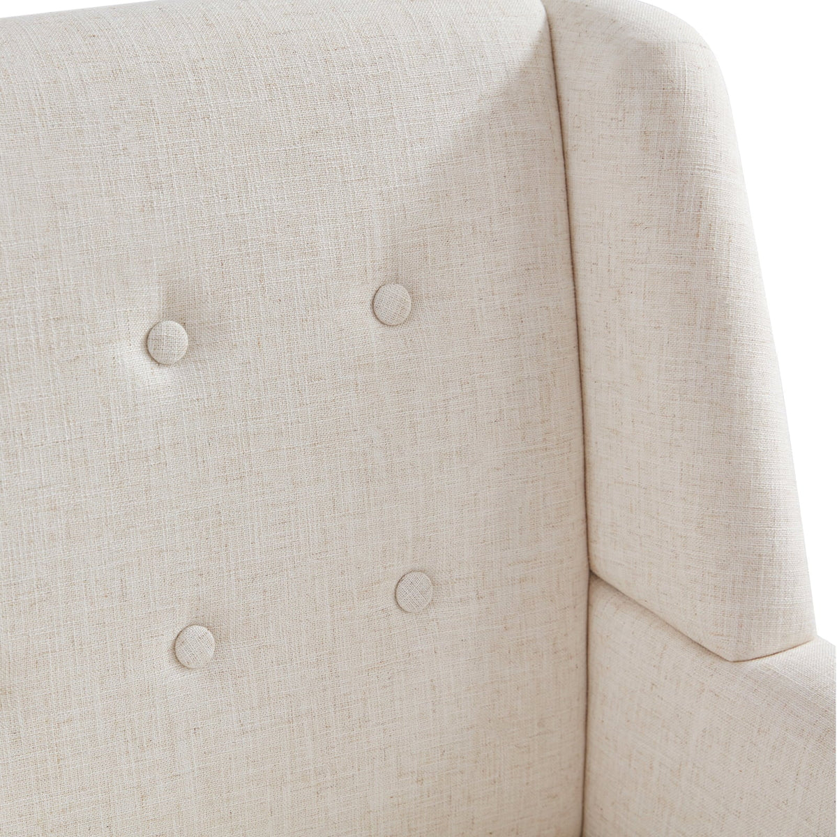 2026 NewHUIMO  Accent Chair, Button-Tufted Upholstered  Living Room Chairs,  Mid Century Modern Comfy Reading Chairs for Bedroom, Living Room, Beige