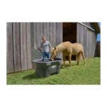 2026 NewRubbermaid FG424500BLA Livestock Tank (Model Year 2025), 150 Gallon Capacity, Plastic, Black