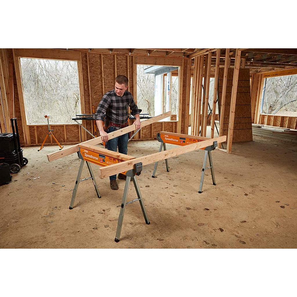2026 New30 in. H Steel Speedhorse Sawhorse with Auto Release Legs (2-Pack)