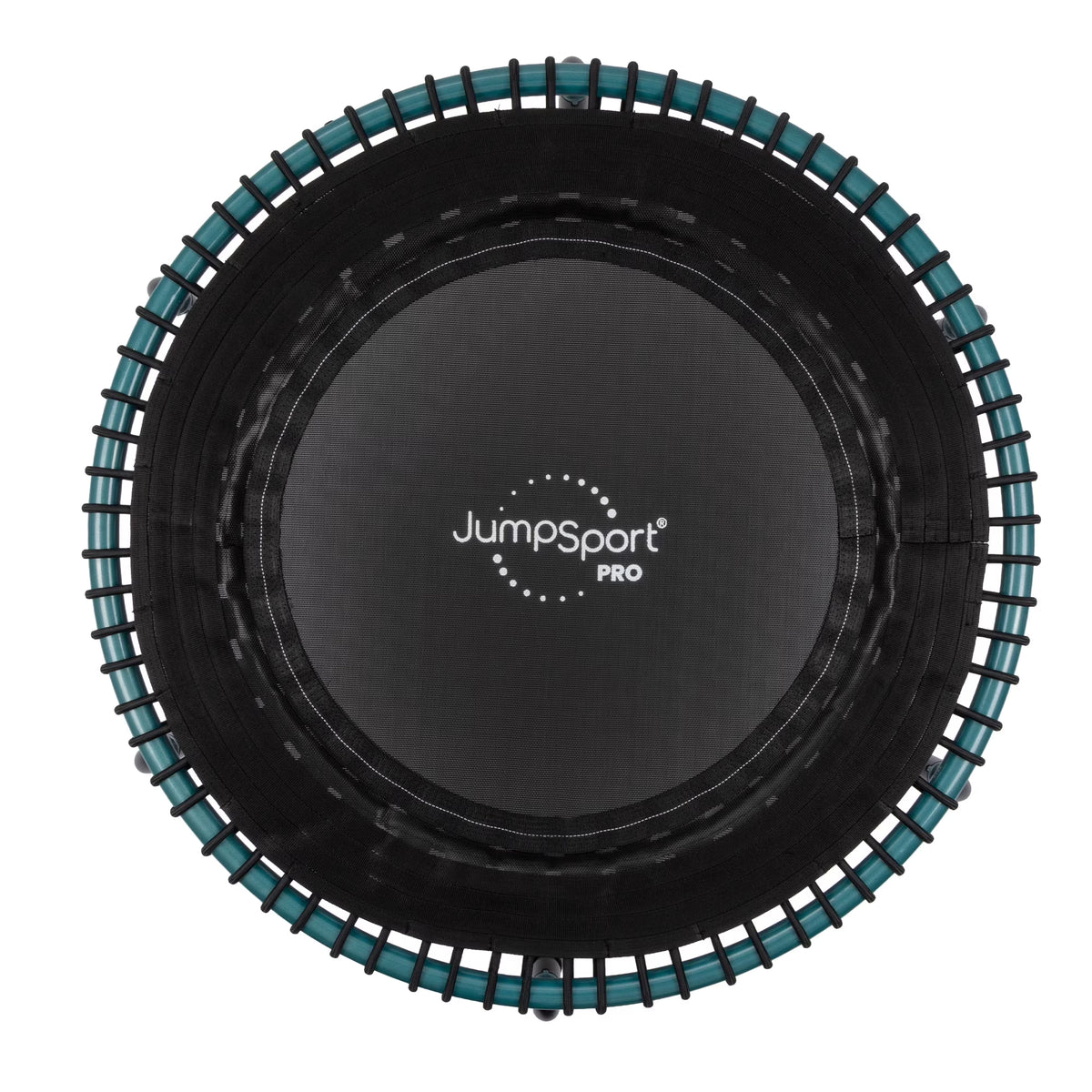 2026 NewJumpSport 350 Pro Fitness 39" Cardio Workout Indoor Trampoline, Teal/Black