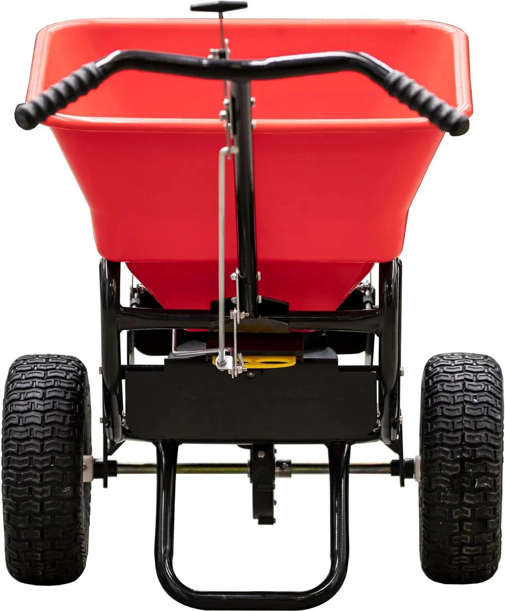 2026 NewMulti-purpose push-along spreader, 100 lb capacity, versatile tool for lawn seed, salt, de-icer, fertilizer and seeds
