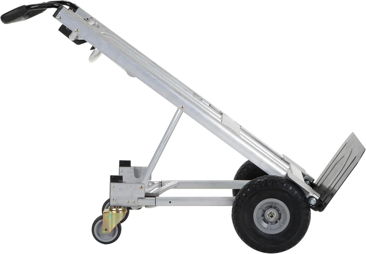 2026 New4-in-1 folding hand truck with puncture-proof wheels