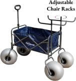 2026 NewBeach cart with 13-inch balloon wheels, chair brackets and pump included