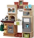 2026 NewStep2 Heart of the Home Brown Toddler Play Kitchen Set