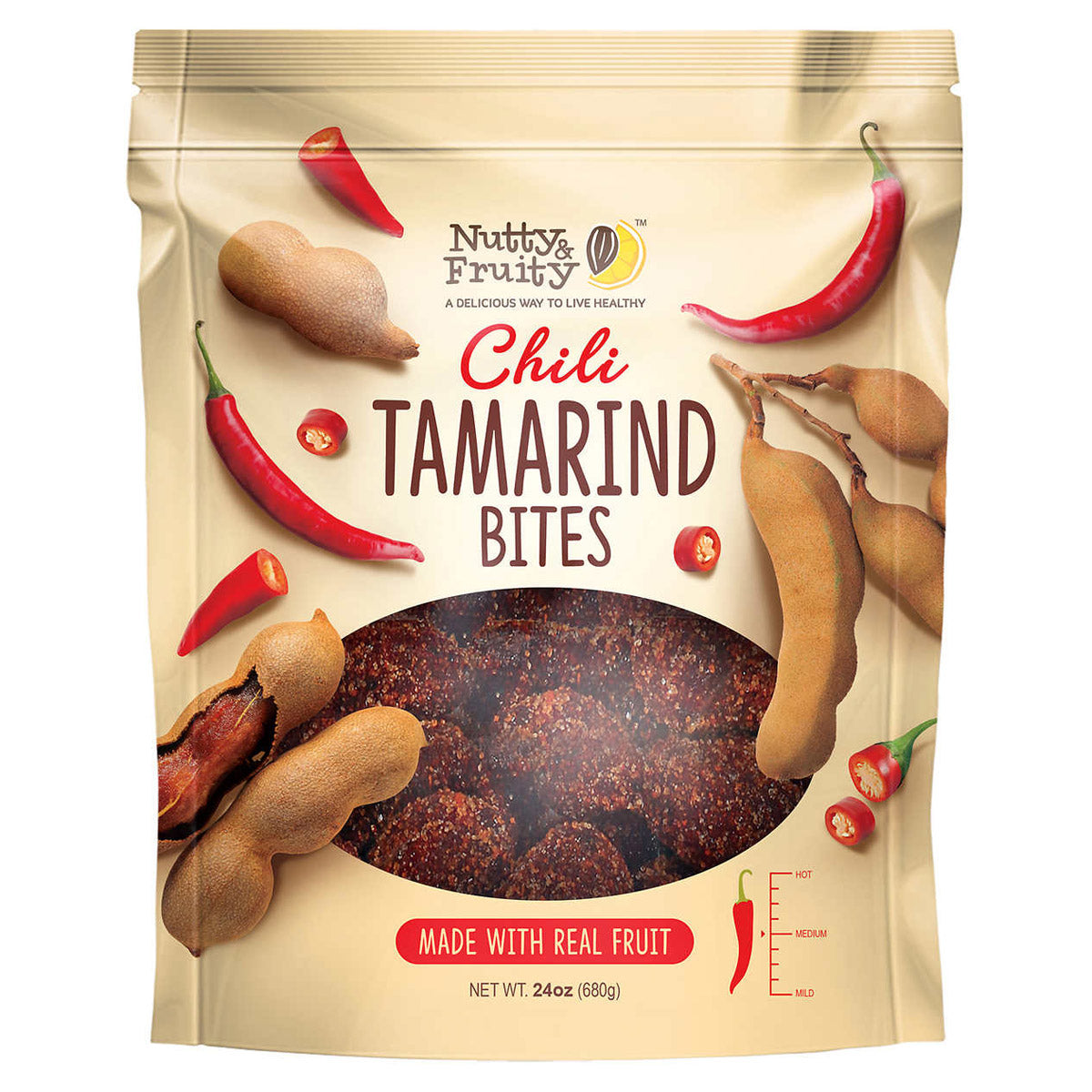 2026 NewNutty & Fruity Spicy Chili Tamarind Bites, 24 oz
