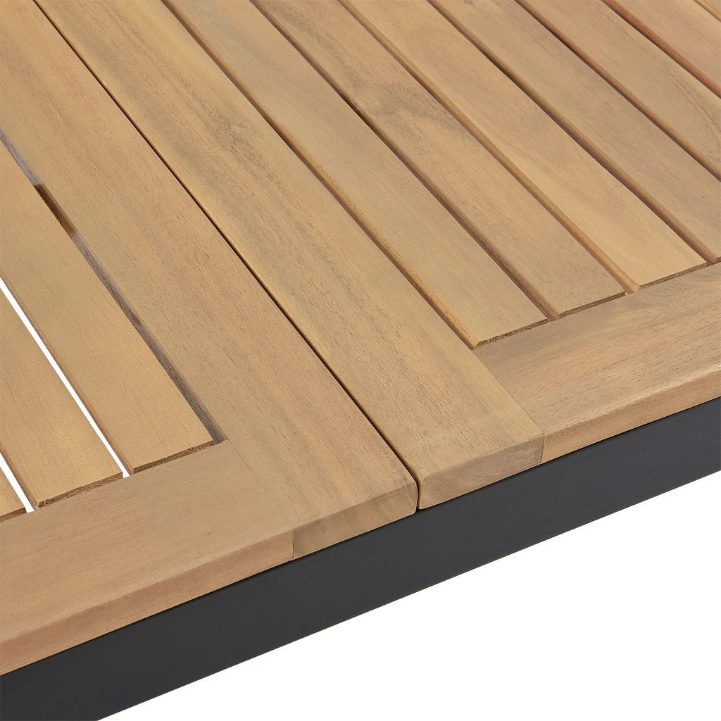2026 Conjunto de jardín de madera de acacia Rhodos – Elegancia natural y confort para 4 personas