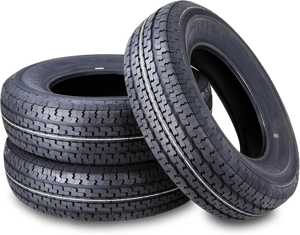 2026 NewSet of 4 heavy-duty trailer tires ST205/75R15 205 75 15 10-ply, load class E, steel-belted radial tires with abrasion protection