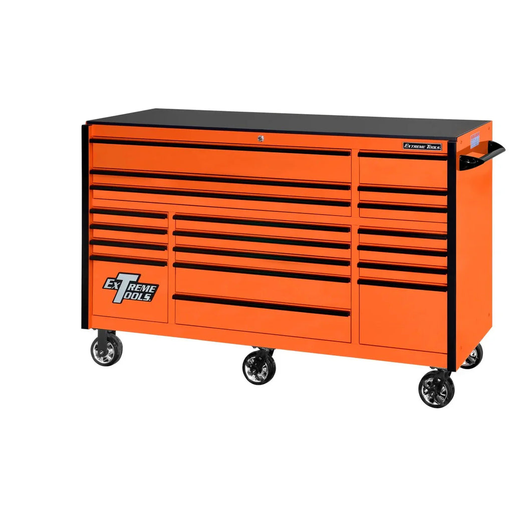 2026 NewExtreme Tools RX250 Series 72-inch x 30-inch Rolling Cart – 19 Drawers – 250 lb Drawer Slides