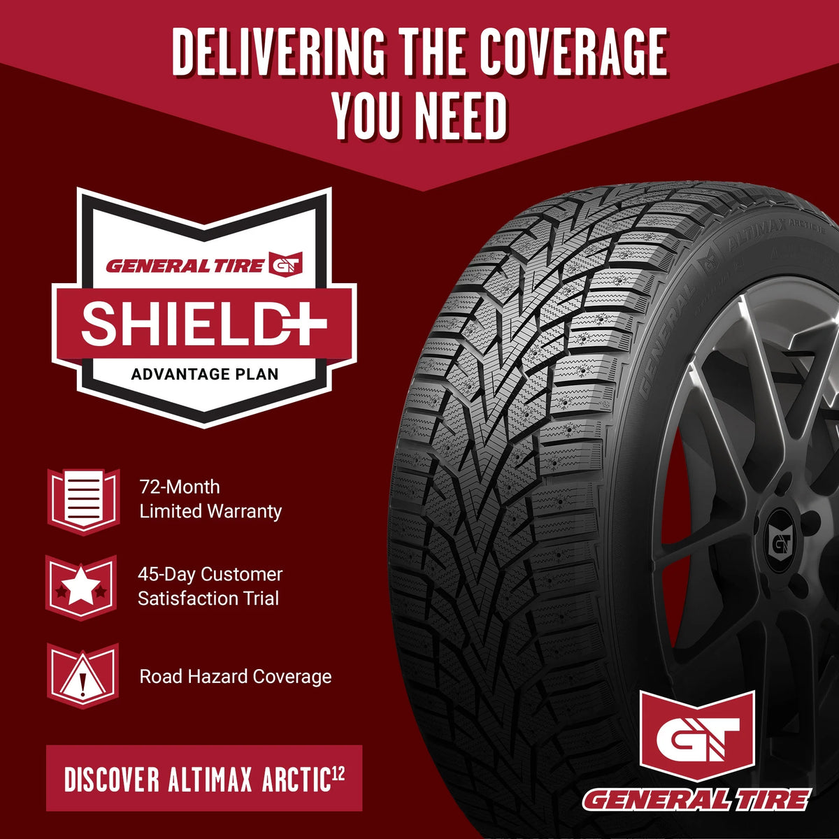 2026 NewGeneral AltiMAX Arctic 12 Winter 235/45R17 97T XL Passenger Tire