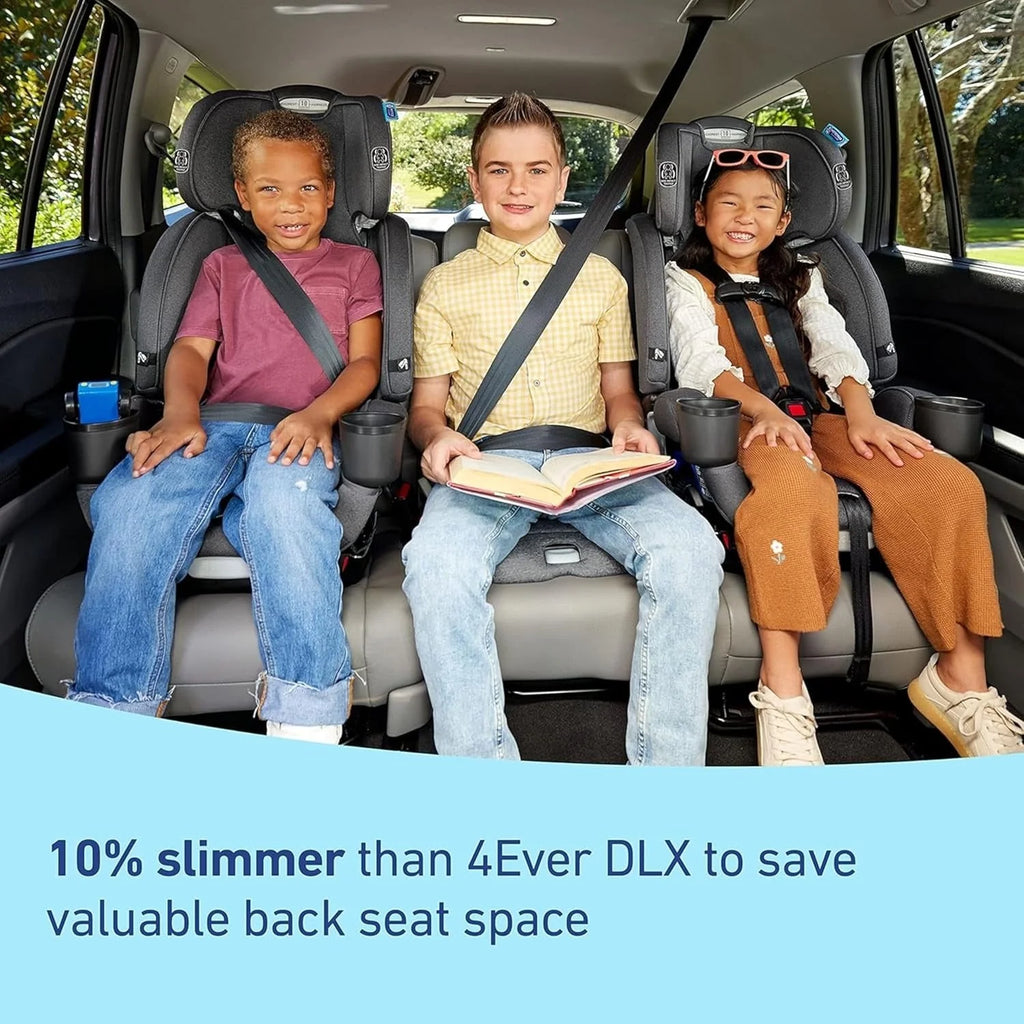 2026 New4Ever DLX 4-in-1 Child Car Seat, Charlie | Car seat for babies and toddlers, 10 years of use | Rear-facing, forward-facing and booster seat | Safe, comfortable and practical