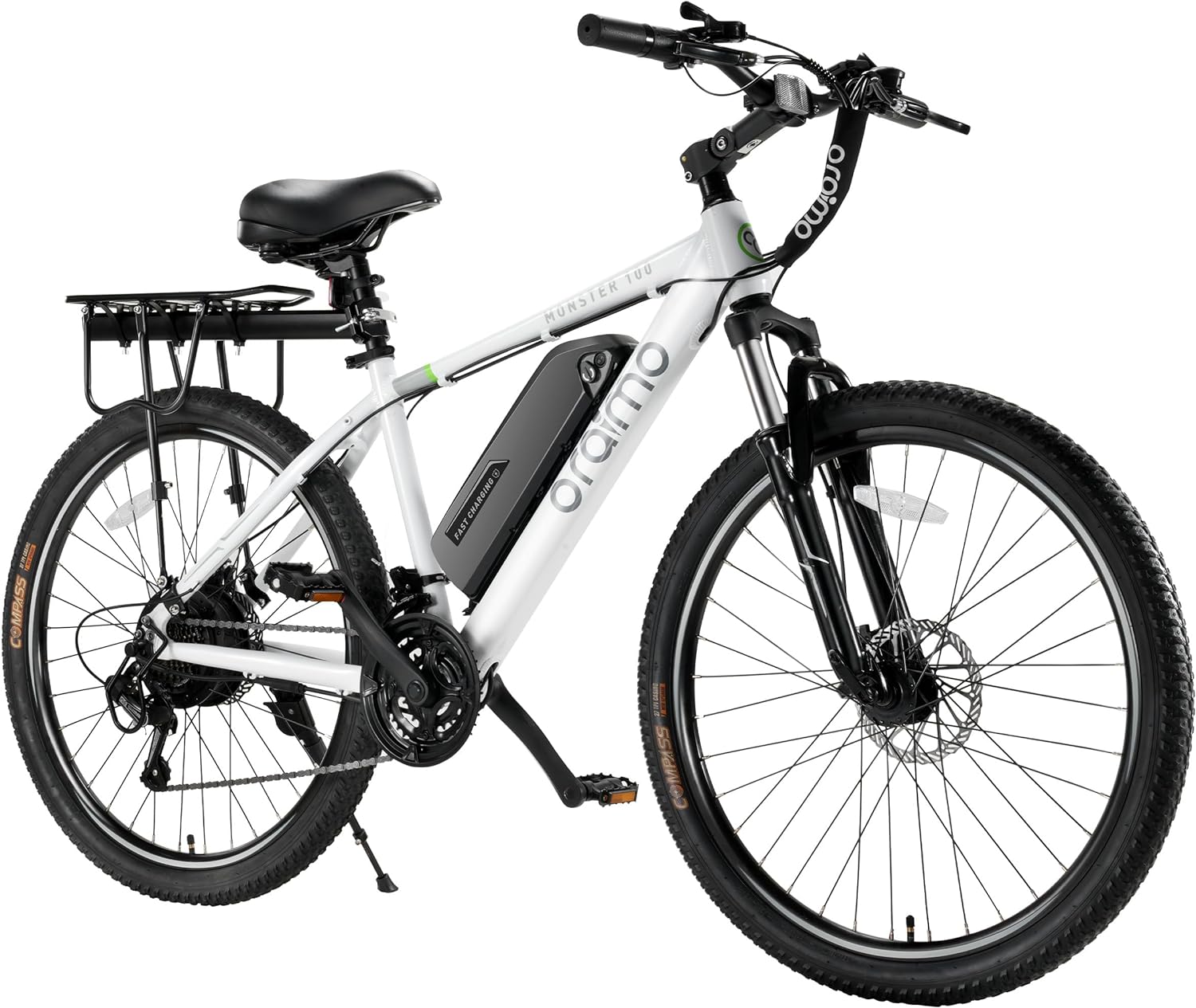 2026 Bicicleta eléctrica todoterreno para adultos Oraimo Monster 100 – Motor BAFANG 350W (pico 500W)