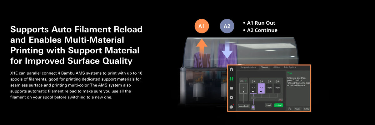 2026 NewBambu Lab X1E Combo Craft 3D Printer