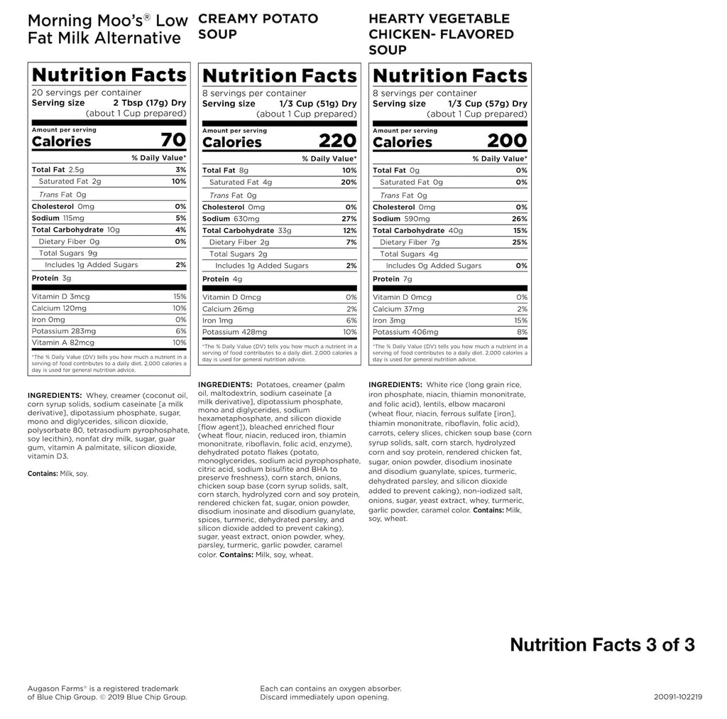 2026 NewAugason Farms Deluxe 30-Day Emergency Food Supply, 20 lb 7.55 oz