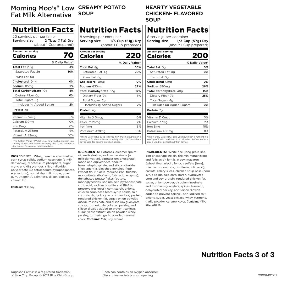 2026 NewAugason Farms Deluxe 30-Day Emergency Food Supply, 20 lb 7.55 oz
