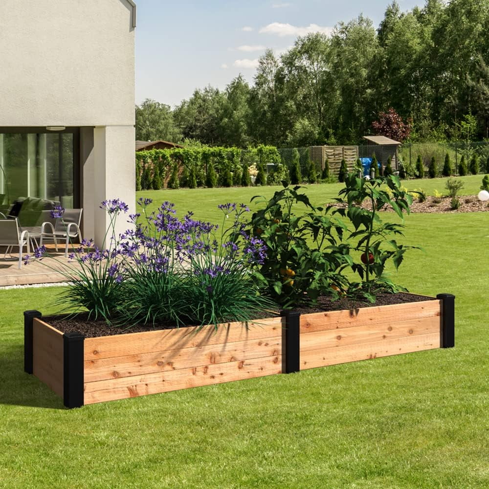 2026 NewOutdoor Essentials Haven 2 ft. x 8 ft. Natural Cedar Raised Garden Bed