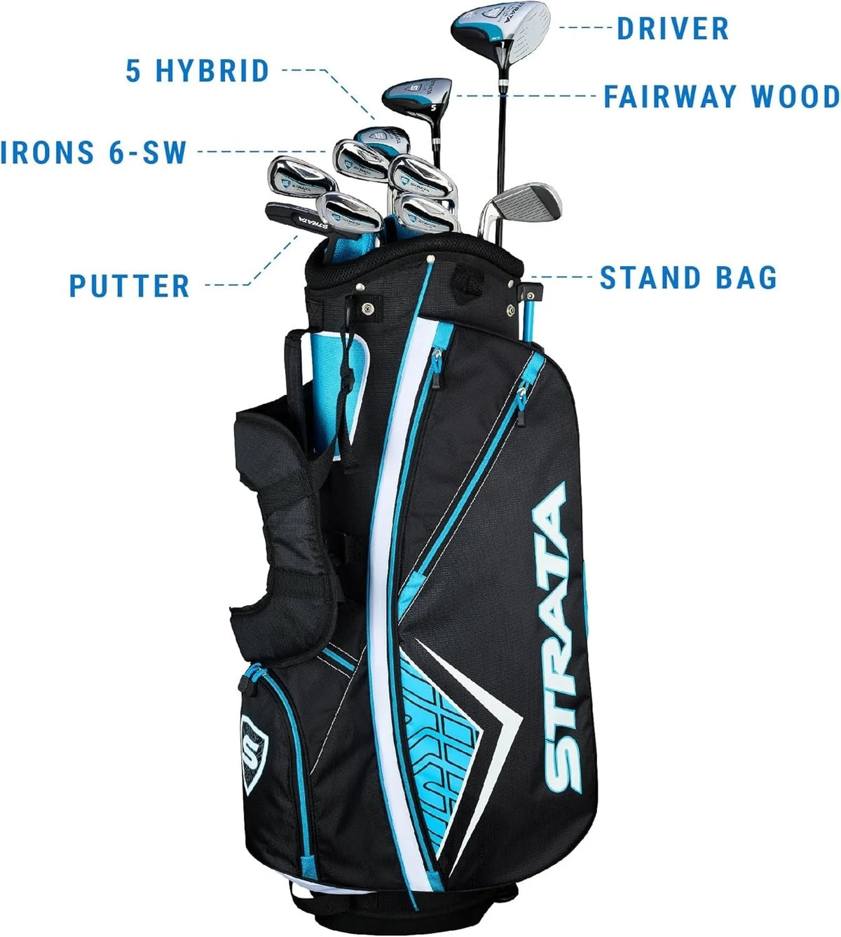 2026 NewCallaway Strata Women's Racket Set, Complete Set