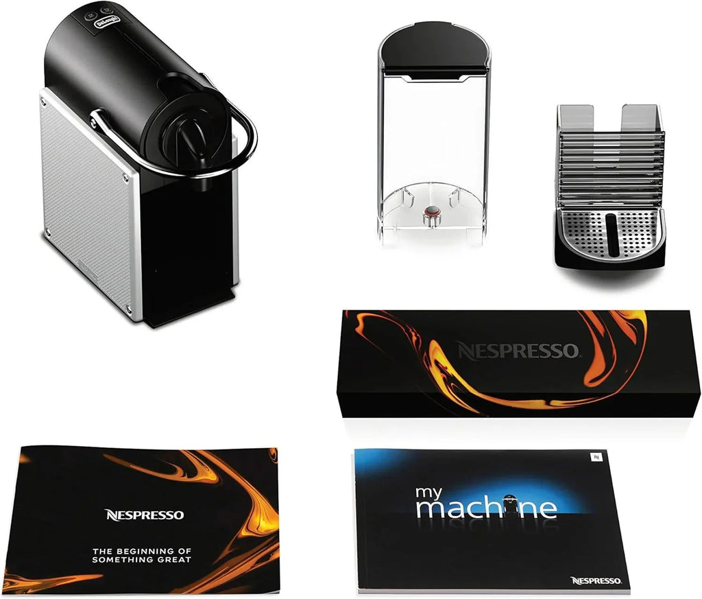 2026 NewNespresso Pixie espresso machine by De’Longhi, 19-bar pump, compact aluminum design, silver, 1100 ml