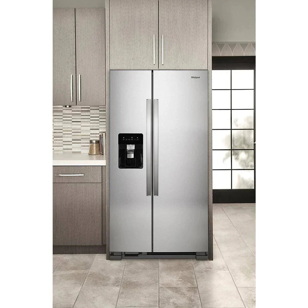 2026 New36-inch wide side-by-side refrigerator – 24 cubic feet stainless steel