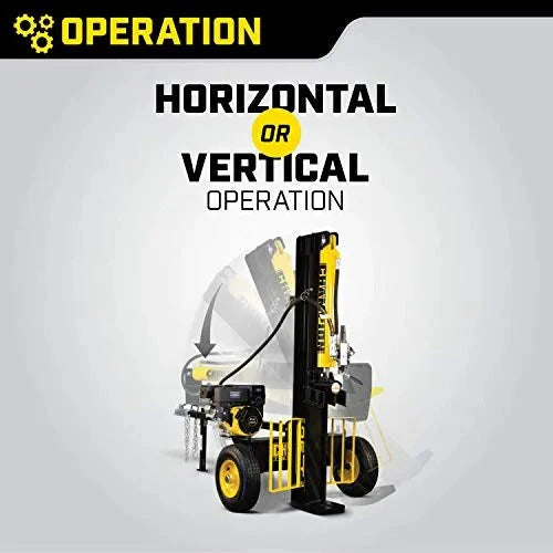2026 NewChampion Power Equipment-100251 25-ton petrol log splitter with horizontal/vertical splitting wedge and automatic return