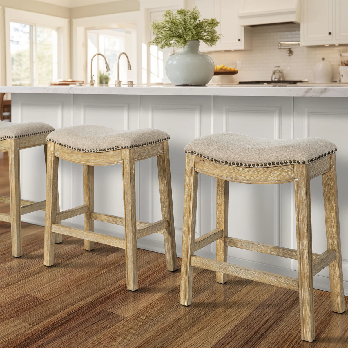 2026 NewNew Ridge Home Goods 26" Saddle Wood Counter Height Stool Weathered Natural