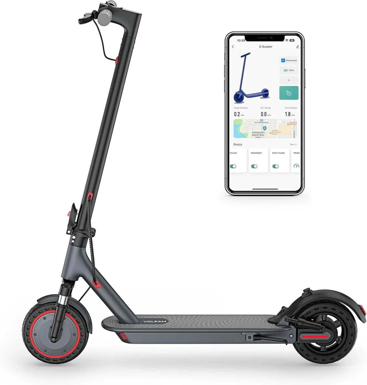 2026 NewElectric scooter, 350W/500W powerful motor, 8.5"/10" solid rubber tires, 19/22 mph, 28/21/12 mile range, dual brakes