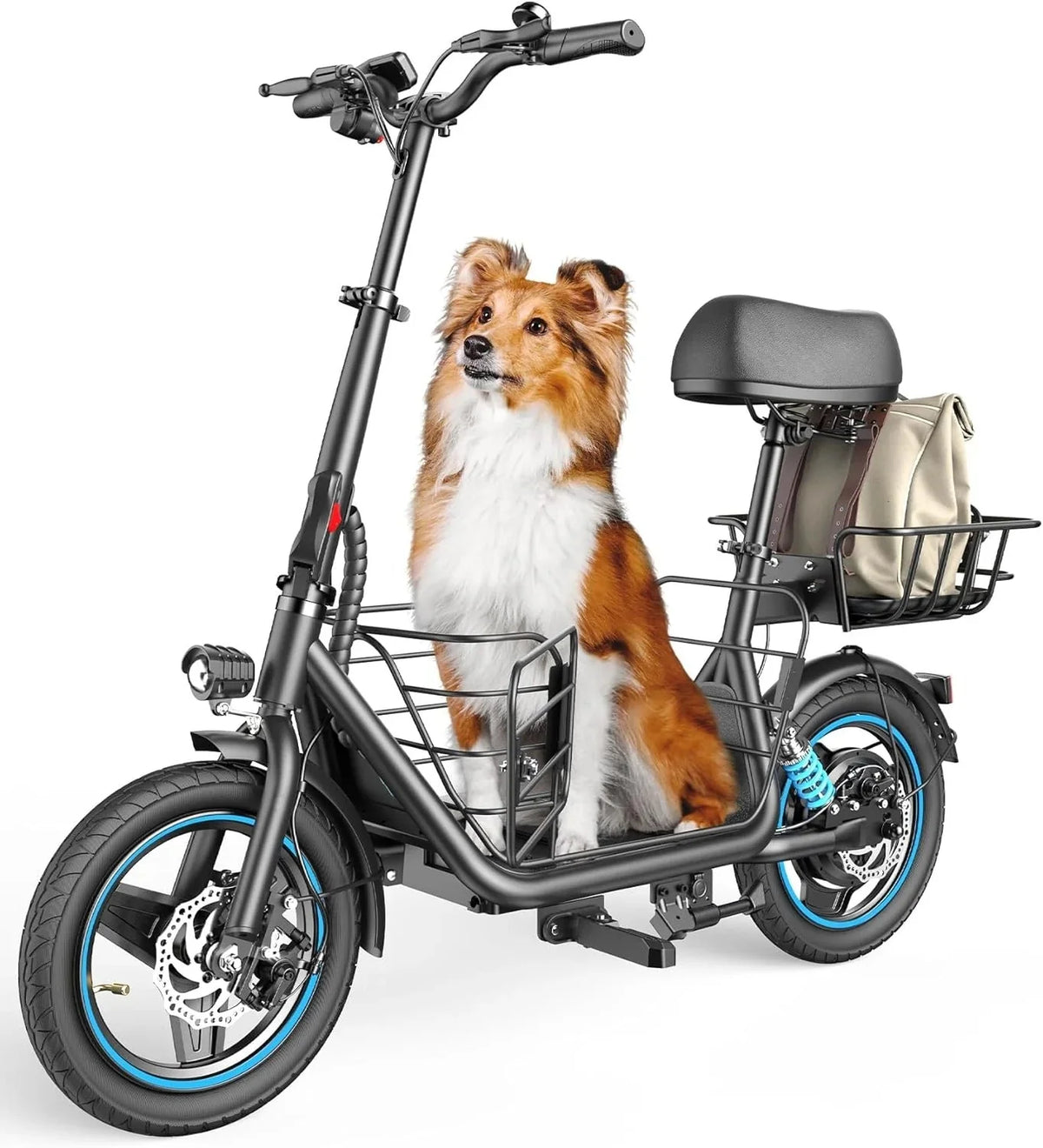 2026 NewElectric scooter for adults with large center basket