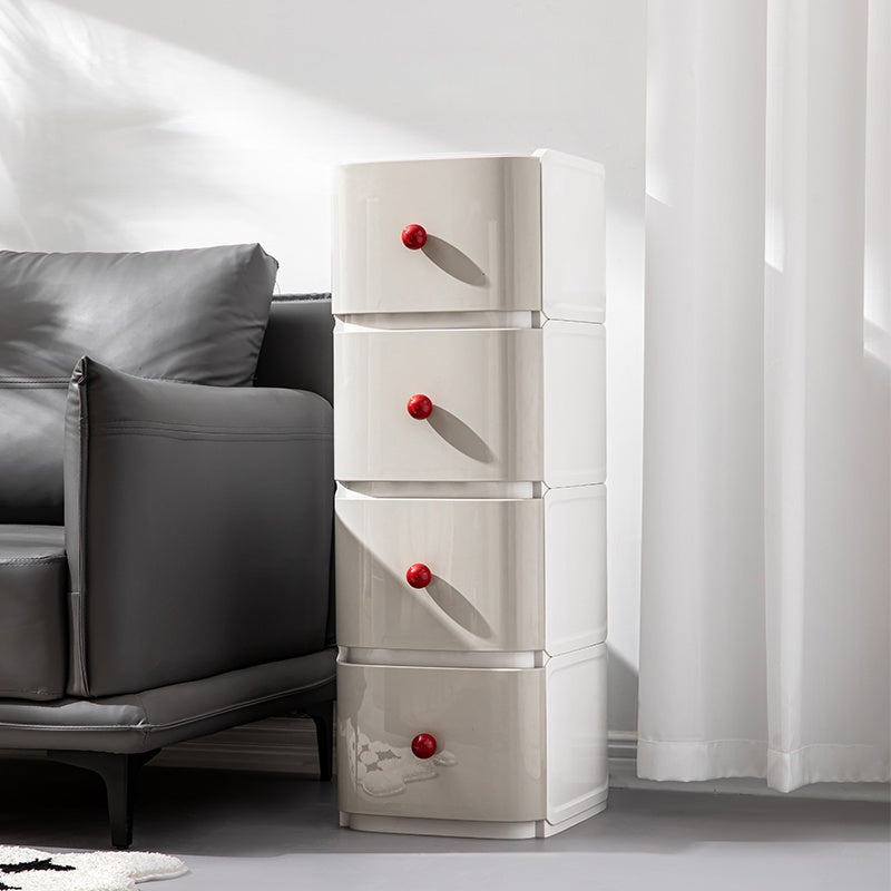 2-Tier Mobile Storage Rack with Drawers