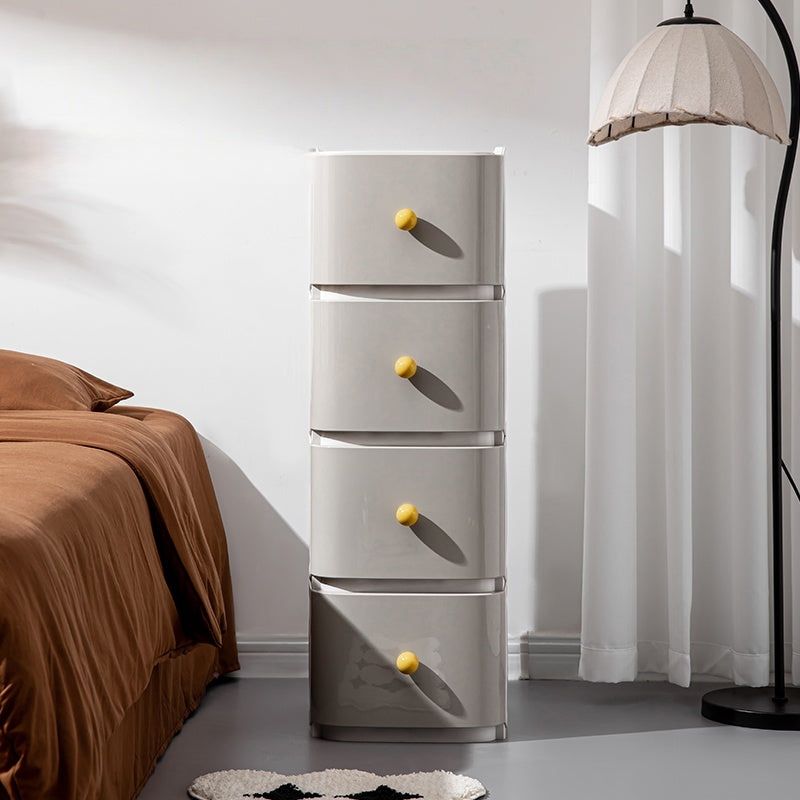 2-Tier Mobile Storage Rack with Drawers